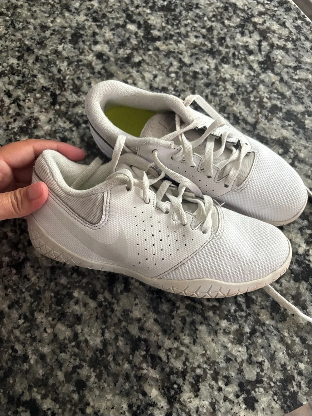 Nike White Girls Cheer Shoes Training Sneakers